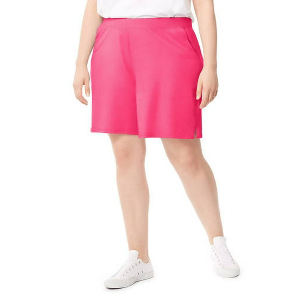 Just My Size by Hanes Women's PlusSize Cotton Jersey Pocket Shorts