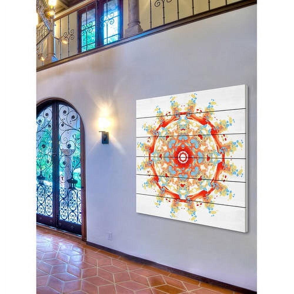 Marmont Hill "Revolving War" Painting Print on White Wood