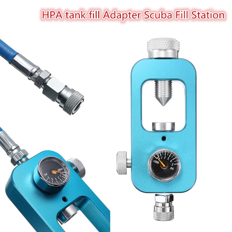Details about   High Pressure Paintball Scuba Air Fill Station 4500psi HPA Tank Adapter w/Hose 