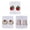 style4, variant on 3Pairs Clip on Earrings,Resin Fun Earrings,Womeny Touch Beach Earrings for Women,Style1