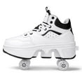 thumbnail image 3 of Unisex Roller Skate Shoes - Sneakers - Roller Shoes 2-in-1 Suitable for Outdoor Sports Skating Invisible Roller Skates for Boys Girls, 3 of 12