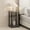 French Oak/Black, variant on Just 3-Tier Turn-N-Tube Open Storage Nightstand, 1-Pack, Plastic Poles, Americano/Black