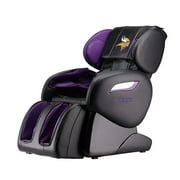 NFL Minnesota Vikings Electric Full Body Shiatsu Massage Chair Foot Roller Zero Gravity w/Heat