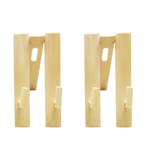 Rvaymup Pack of 2 Wood Folding Fan Display Stands Rack for Home and Office Decoration