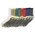 thumbnail image 3 of Calcetines de fútbol hasta la mitad de la pantorrilla para hombre, con fondo de toalla engrosado, absorbentes de sudor, dispensados, calcetines deportivos de fútbol antideslizantes, 3 of 5