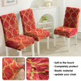 thumbnail image 5 of Chair Covers Set of 4 for Dining Room, Stretch Slipcovers, Washable Polyester Seat Protectors with Classic Red and Black Buffalo Plaid Pattern, 5 of 7