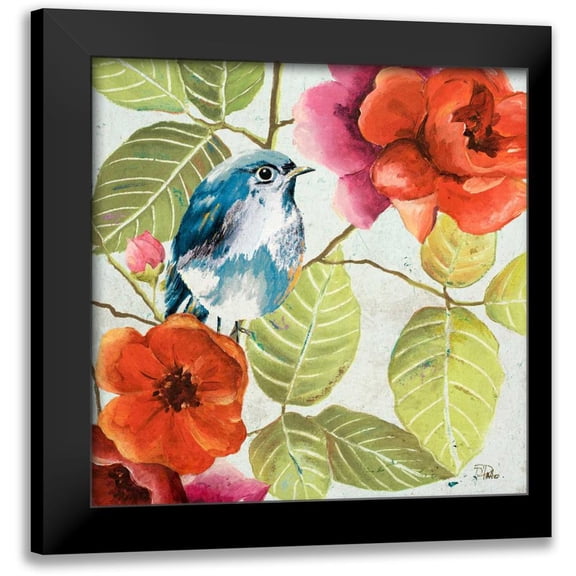 Pinto, Patricia 12x12 Black Modern Framed Museum Art Print Titled - Beautiful Bird I