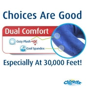 Cloudz Microbead Travel Neck Pillow - Blue
