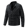 thumbnail image 1 of TFixol Abrigo acolchado para hombre con bolsillos y cuello alto con cremallera, 1 of 8
