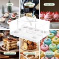 thumbnail image 6 of 3 Pcs Bento Clear Boxes 1 mini Cake and 8 Cupcakes Box Cake Cupcake Combo Box Rectangle Cupcake Holder for Treats, Dessert Boxes, Muffins (1+8/3Pcs), 6 of 8
