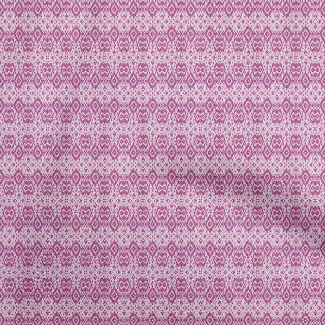 oneOone Polyester Spandex Purple Fabric Asian Kilim Sewing Material Print Fabric By The Yard 56 Inch Wide