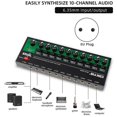 thumbnail image 3 of MIX1000 Ultra Low Noise 10 Channel Stereo Mixer Mini Sound Audios Mixer for Small Clubs Bars Guitars Bass Keyboards(EU), 3 of 5