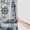thumbnail image 3 of Orinice  Nautical Shower Curtain,Sailboat Lighthouse Shower Curtains Set 12 Hooks Waterproof Bath Curtain Bathroom,  36x72, 3 of 7