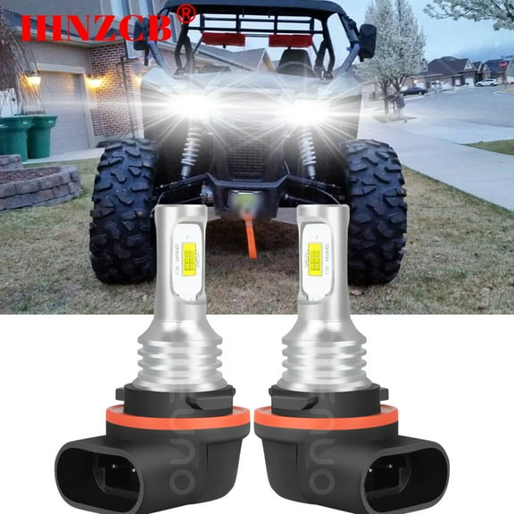 IHNZCB 2 LED HEADLIGHT BULBS For 2021 Honda Rancher 420 Foreman 500 Rubicon 520 6000K 12V Bulbs US