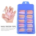 thumbnail image 2 of Blue Press On Nails with ABS Material for Decor Enough Quantity and Fun Design Fits Most Fingers Medium Length, 2 of 8