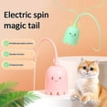 thumbnail image 2 of Cat Wand Toy, Automatic Silicone Tail Teaser Toy 2 In 1 Electronic Interactive Cat Toy With Led Light For Indoor Cats Rechargeable Exercise Toy, 2 of 5