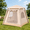 Khaki，4 person, variant on LAUSAINT HOME Inflatable Family Tent – Spacious 8–10 Person Cabin with Skylight & Stove Jack, Waterproof Oxford, Pump Included for Easy Setup – Perfect for Luxury Glamping, Khaki.