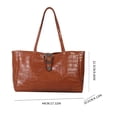 thumbnail image 2 of Bolsa De Hombro Bolso de hombro con patrón de piedra para mujer Bolso de mano de gran capacidad de cuero PU (Blanco) Tmvgtek Para Estrenar, 2 of 3