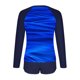 thumbnail image 4 of Tankini deportivo de manga larga con cuello redondo y estampado de moda para mujer, conjunto de dos piezas de traje de baño de poliéster con top dividido y shorts de baño., 4 of 7