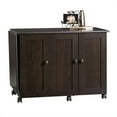 thumbnail image 1 of Pemberly Row Engineered Wood Craft and Mobile Sewing Cart in Cinnamon Cherry, 1 of 9