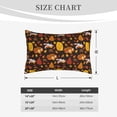 thumbnail image 4 of Naloa Autumn Forest Small Animals Lazy Pillowcase, Throw Pillowcase, Wrinkle-Free, Stain-Resistant with Hidden Zipper for Bedroom Sofa-14"x20", 4 of 6