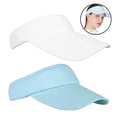 thumbnail image 2 of 2 Pcs Pare-Soleil pour Femmes et Filles, Bandeau Souple à Long Bord, Chapeaux Réglables, 2 of 9