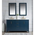thumbnail image 2 of Water Creation Elizabeth 60" Wood Double Bathroom Vanity in Monarch Blue/Gold, 2 of 10