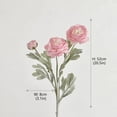 thumbnail image 3 of Ranunculus Artificial Flowers Stems, 24inFaux Peony Blooms, Blush Pink Artificial Flower Arrangement, Home Decorations Indoor, 1 Pc, 3 of 8