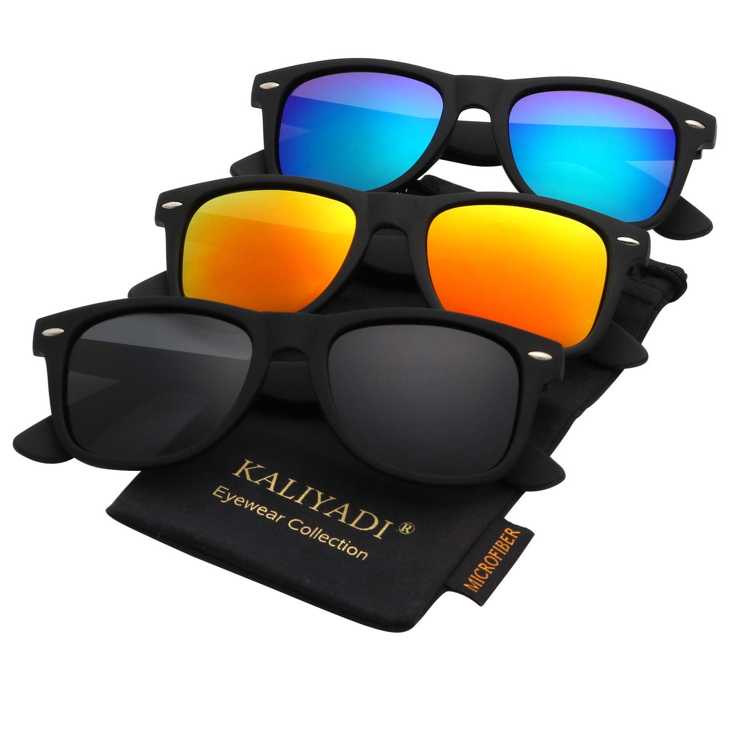 TOPBIGGER Sunglasses for Women Matte Finish Sun Glasses Color Mirror Lens 100% UV Blocking 