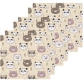 thumbnail image 2 of Dreamtimes 4 PCS Cartoon Bear and Panda Washcloths, 12 X 12 Inches Cotton Wash Cloths, Highly Absorbent and Soft Face Towels for Bathroom,Gym,Hotel and Spa, 2 of 7