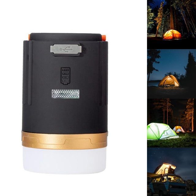 Linterna de camping LED portátil para exteriores recargable, 4800 mAh, linterna de camping, luces de tienda, telemando, impermeable, base magnéti DYNWAVEMX luz de emergencia al aire libre