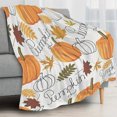 thumbnail image 3 of Vggrvlo Blanket Savings Halloween Themed Throw Blanket Soft Autumn Leaves Pumpkin Throw Blanket Flannel Blanket for Home Living Room Couch Bed Chair or Dorm Decor, 3 of 6