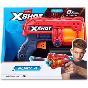 X-Shot Fury 4 Blaster [8 Darts]