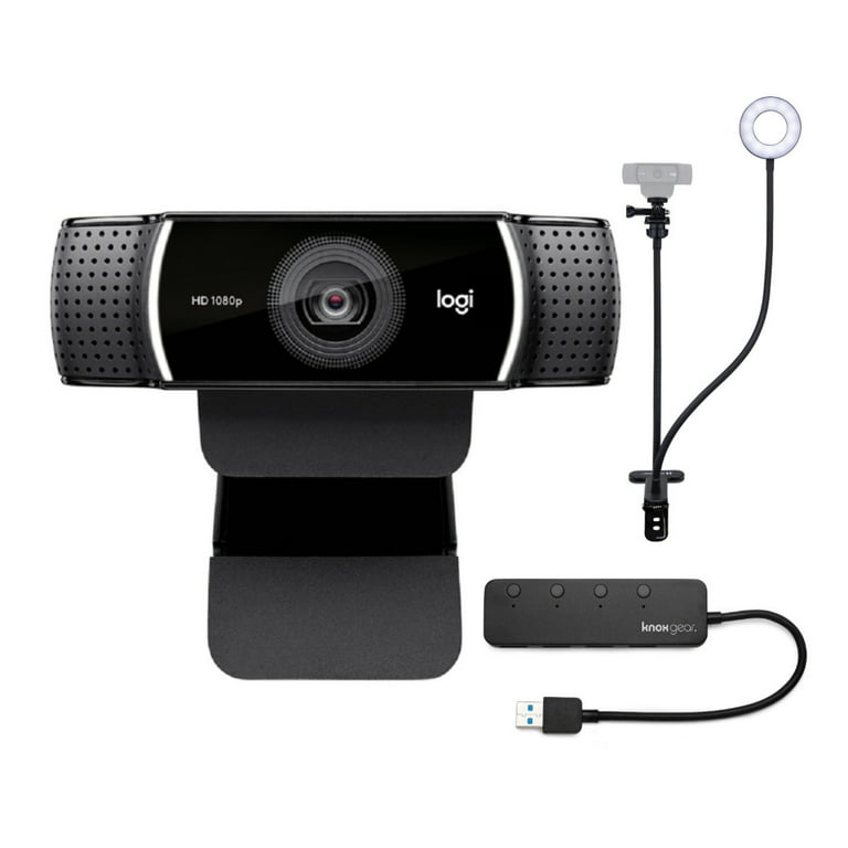 Logitech C922 Pro Stream 1080p Webcam with Stand and 4-Port USB