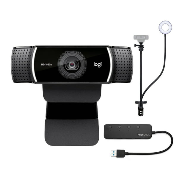 Beskæftiget majs Slagter Logitech C922 Pro Stream 1080p Webcam with Stand and 4-Port USB Hub -  Walmart.com