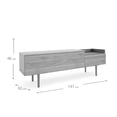 thumbnail image 4 of Mesa para TV Alterego Unit Nogal y Negro, 4 of 4