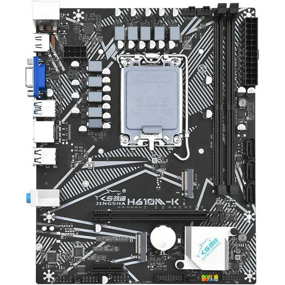 H610M-K mATX LGA1700 Motherboard with PCIe 5.0, DDR4, M.2 Slots, 1Gb LAN, HDMI/DP, USB 3.2 Gen 1