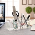 thumbnail image 4 of Rabbits Oranges Leaves Pencil Pen Cosmetic Holder Cup Makeup Brush Holder Desk Accessories Holder Acrylic Organizer for Office School Home, 4 of 7