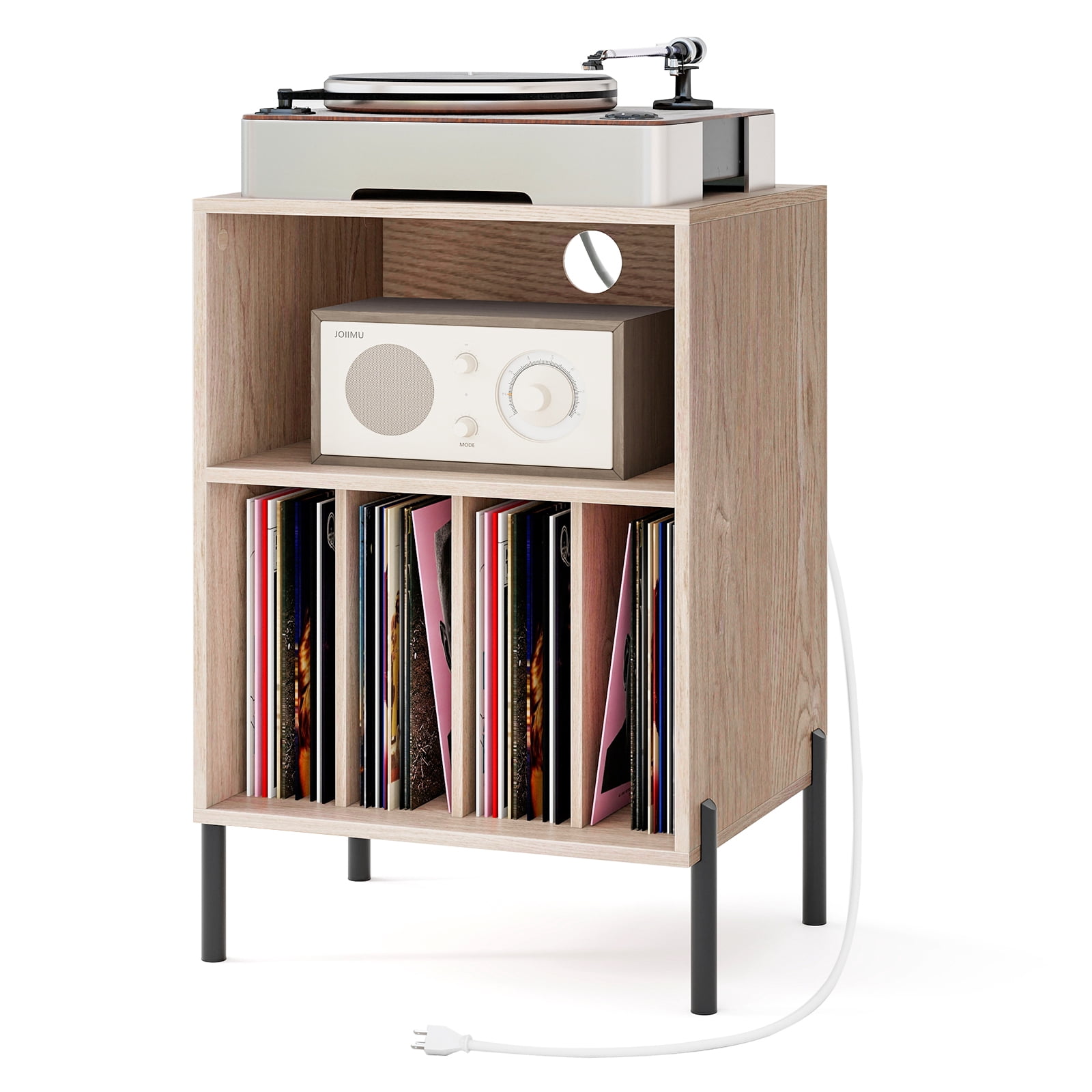 Giantex Meuble pour Tourne-Disque, Table d'Appoint Tournante Table de ...