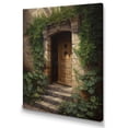 thumbnail image 2 of Designart "Brown And Green Nature'S Front Door Greeting III" Farm Door and Windows Canvas Print, 2 of 5
