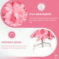 thumbnail image 3 of SESSLIFE 7.5ft Snowy Pink Christmas Tree, Slim Pencil Design, Easy 3-Step Setup with Hinged Branches and Metal Stand, 1075 Tips for Lush Look, Unlit for Custom Decor, 3 of 6