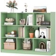 thumbnail image 1 of Songqin 8 Cube Bookcase, Freestanding 3-Tier Open Bookshelf, Modern Storage Display Cabinet, Wood Cube Storage Organizer for Living Room, Kid’s Room, Mint Green, 1 of 18