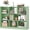 Mint Green, variant on 8 Cube Bookcase, Freestanding 3-Tier Open Bookshelf, Modern Storage Display Cabinet, Wood Cube Storage Organizer for Living Room, Kid’s Room, White