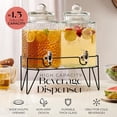 thumbnail image 3 of Set de 2 vasos tipo dispensador de bebidas con soporte de 5.7 litros, 3 of 8