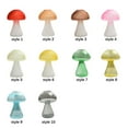 thumbnail image 2 of Frosted Red Mushroom Vase Yellow Brown Stable For Home Living Room Creative Glass Crafts Decor, 2 of 21