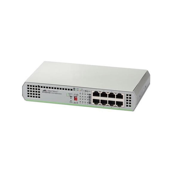 Allied Telesis Centrecom At-gs910/8 - Switch - Unmanaged - 8 X 10/100/1000 - Desktop