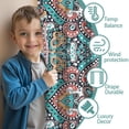thumbnail image 3 of Blackout Kids Curtains,Multicolor Ethnic Paisley Pattern Childrens Insulated Curtains Set Of 2,Bedroom Essentials,Toddler Room Decor 42x63in(106x160cm), 3 of 5