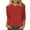 Red1, variant on yillto 3/4 Sleeve T-Shirts for Womens Crewneck Plain Tunic Tops Basic Casual Tees Blouses Loose Clothes