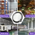 thumbnail image 6 of GCGAFUL 240W LED UFO High Bay Lights, 33600LM 5000K IP65 Commercial Bay Lighting Fixture, Super Bright with 5ft Cable, Plug & Play for Warehouse, Factory, Garage, Workshop, Barn, 6 of 9