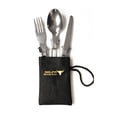 thumbnail image 2 of Folding Tableware Set, Stainless Steel Knife Fork Spoon for Outdoor Camping Picnic, 2 of 8